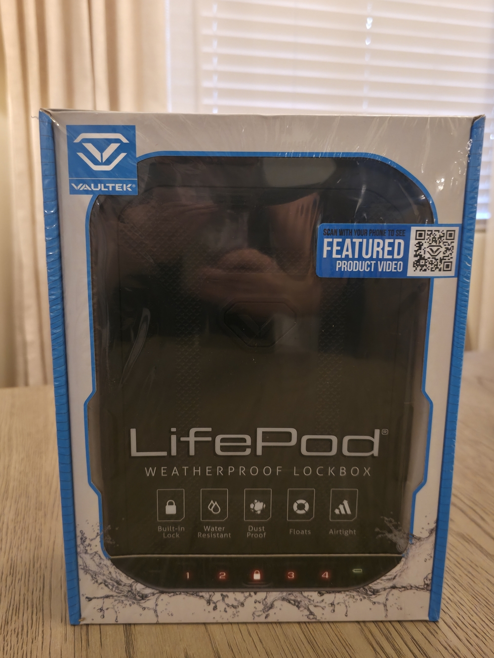 LifePod Weatherproof Lockbox - Black XLP10-BK New Sealed Protect Guns, Documents - Picture 10 of 13